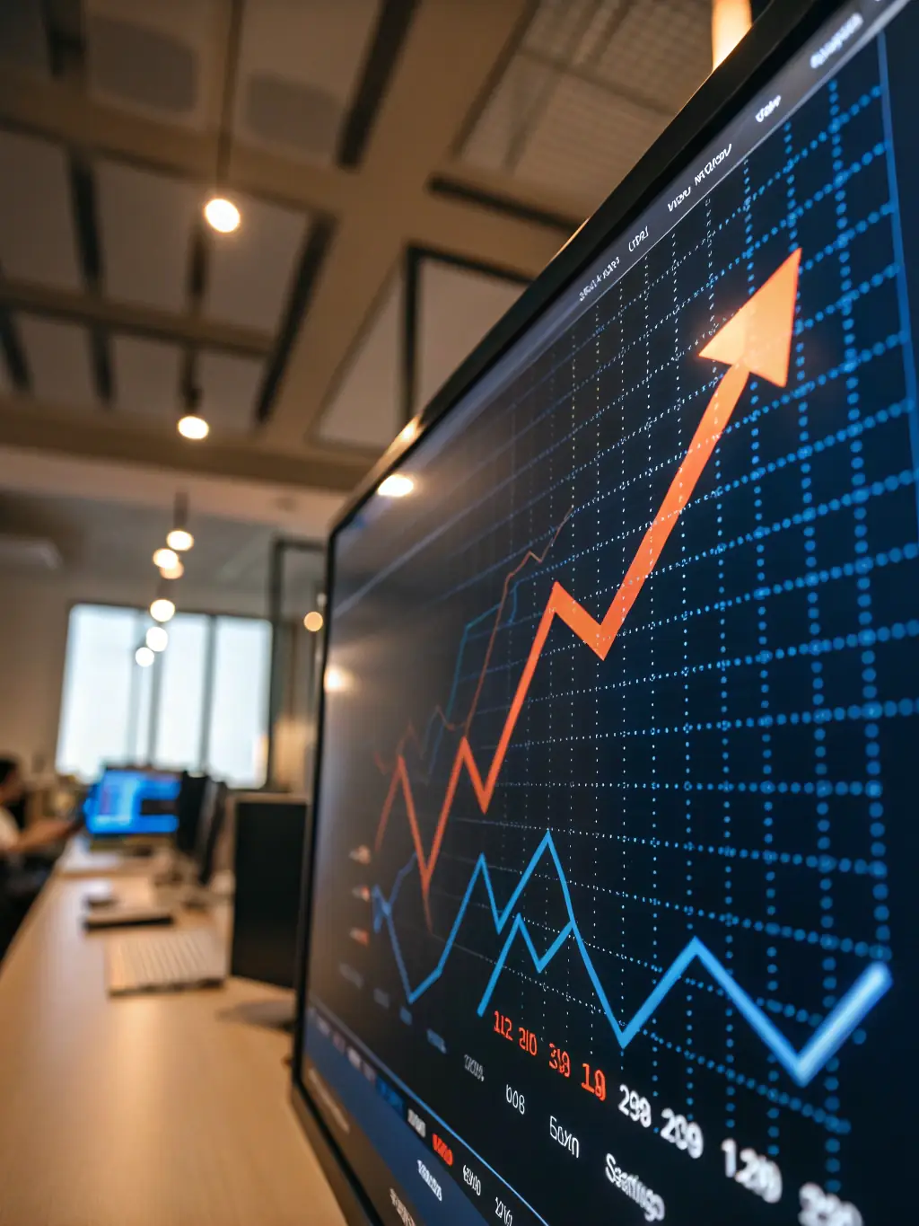 A graph showing upward financial trends, illustrating the potential for increased profitability through Payqistix's solutions.